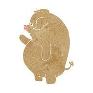cartoon fat pig N6