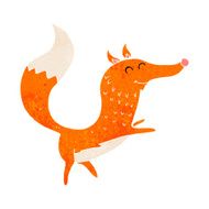cartoon happy fox N8