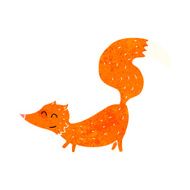 Cartoon little fox N33