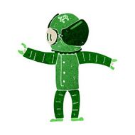 Cartoon Astronaut N138