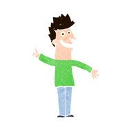 cartoon happy man N479