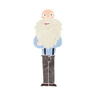 cartoon bearded old man N39