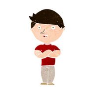 cartoon happy man N480