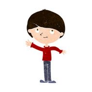 cartoon happy boy N247