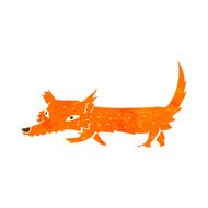 Cartoon little fox N36