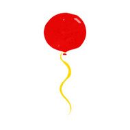 cartoon party balloon N11