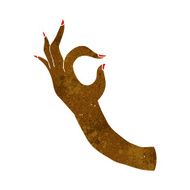 cartoon hand symbol N42