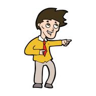cartoon funny office man pointing N11