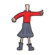 cartoon female body (add photos or mix and match cartoons) N238