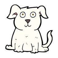 cartoon happy dog N77