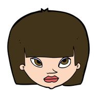 cartoon annoyed woman N189