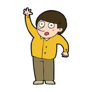 Cartoon Man Asking Question N83