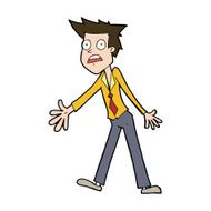 cartoon stressed man N74