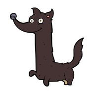 cartoon happy dog N78