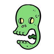 funny cartoon skull N41