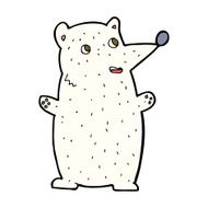 funny cartoon polar bear N22