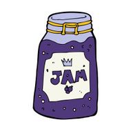 cartoon jar of jam N12