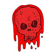 cartoon bloody skull N5