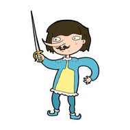 cartoon man with sword N8
