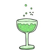 cartoon sparkling cocktail N9