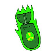 cartoon atom bomb N31