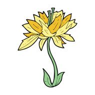 cartoon flower N434