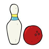ten pin bowling cartoon N9