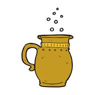 cartoon beer tankard N11
