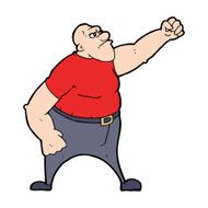 cartoon angry man N105