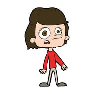 cartoon worried boy N31