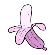 cartoon pink banana N11