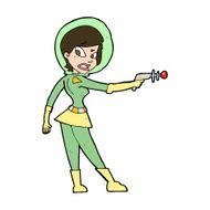 cartoon sci fi girl N11