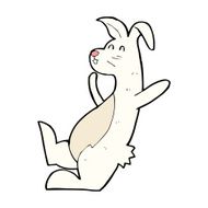 cartoon white rabbit N14