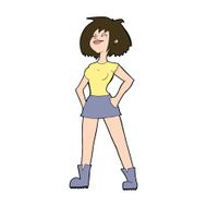 cartoon capable woman N10