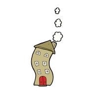 funny cartoon house N11