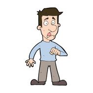 cartoon shocked man N125