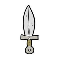 cartoon old dagger N6