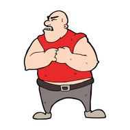 cartoon violent man N21