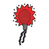 cartoon electric light bulb N19