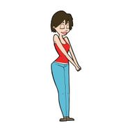 cartoon content woman N11