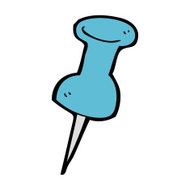 cartoon drawing pin N11