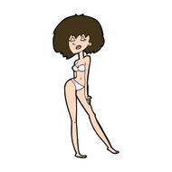 cartoon woman in bikini N56