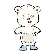 cartoon happy teddy bear in boots N10