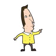 cartoon pointing man N107