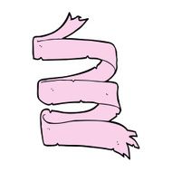 cartoon pink scroll N4