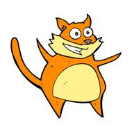 funny cartoon cat N134