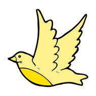 cartoon flying bird N24