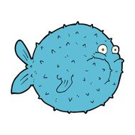 Cartoon Puffer Fish N21