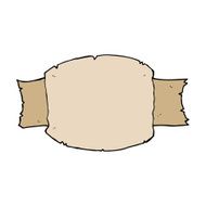 cartoon scroll banner N19