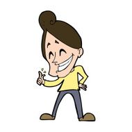 cartoon man snapping fingers N11